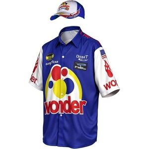 Ricky Bobby shirt Talladega Nights Full wonder costume with hat Size XXL